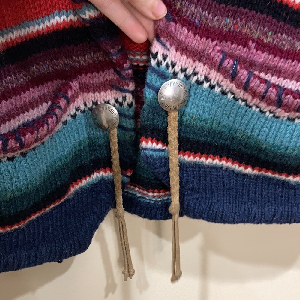 Vintage Southwest Knit Cardigan Sweater Size M/L - Picture 4 of 7